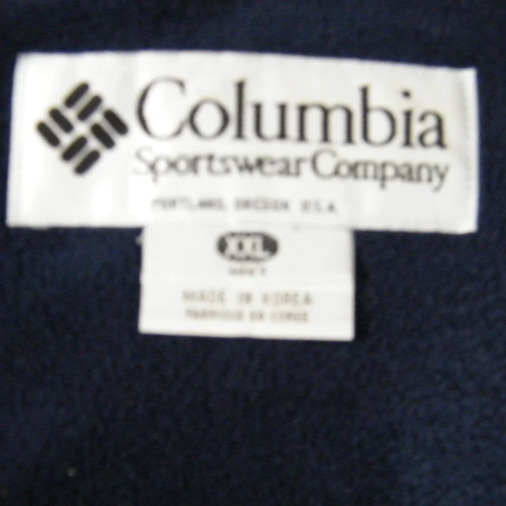 Columbia Sportswear Insulated Parka‎ Jacket Mens XXL Green Blue Colorblock Vtg